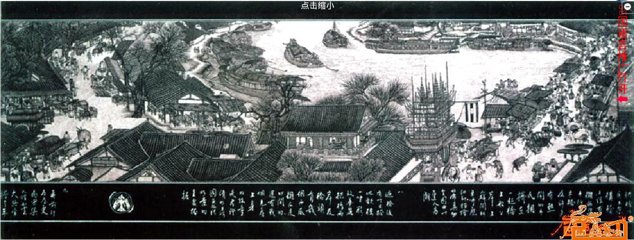 绝品，宋版-张绪仁手工影雕【清明上河图】4   1999年荣获【世界基尼斯之最】纪录证书-整幅六块1.68亿元人民币